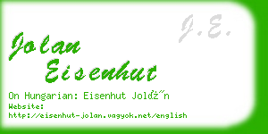 jolan eisenhut business card